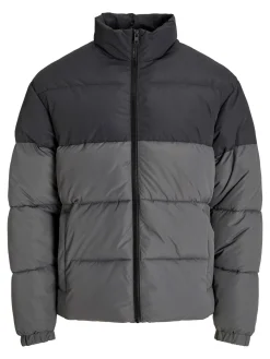 Jack & Jones PLUS Casacos-Casaco acolchoada masculina cinzento