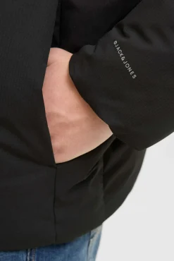Jack & Jones PLUS Casacos-Casaco acolchoada masculina preto