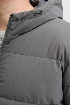 Jack & Jones PLUS Casacos-Casaco acolchoada masculina cinzento