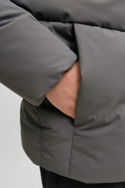 Jack & Jones PLUS Casacos-Casaco acolchoada masculina cinzento