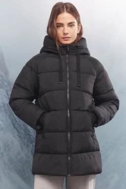 Springfield Sobretudos-Casaco acolchoada repelente à água Sorona Aura preto