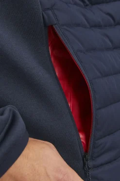 Jack & Jones Casacos-Casaco acolchoado de gola alta azul