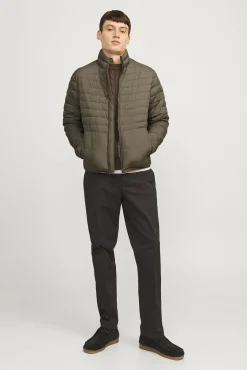 Jack & Jones Casacos-Casaco acolchoado puffer castanho