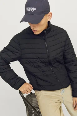 Jack & Jones Casacos-Casaco acolchoado puffer preto