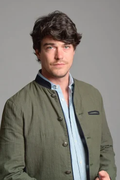 Cloking Casacos-Casaco austríaco de linho e camurça Verde