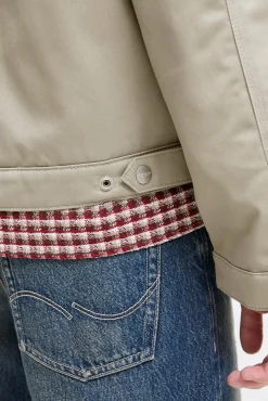 Jack & Jones Casacos-Casaco aviador cinzento