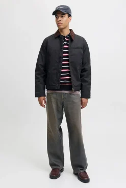 Jack & Jones Casacos-Casaco aviador preto