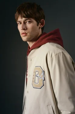 OOTO Casacos-Casaco bomber Tostado