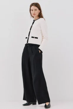 Cortefiel Camisolas-Casaco básico de malha Ecru