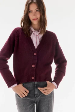 TFP by Tamara Falcó Sobretudos-Casaco com botões de pico Bordeaux