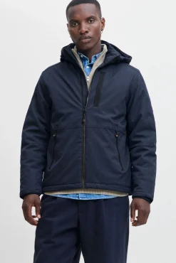 Jack & Jones Casacos-Casaco com capuz azul