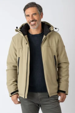 Privata Casacos-Casaco com capuz Tostado