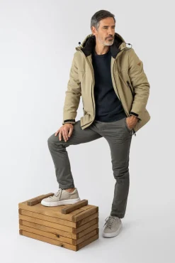 Privata Casacos-Casaco com capuz Tostado