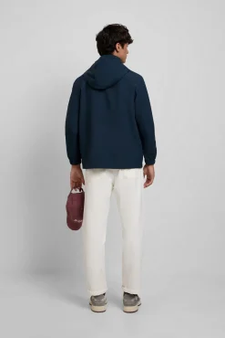 Silbon Casacos-Casaco com capuz à prova de vento Azul