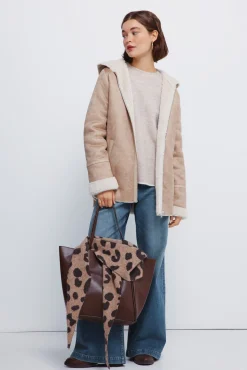 Springfield Sobretudos-Casaco com capuz dupla face cru