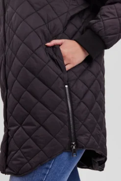 Vero Moda Curve Sobretudos|Casacos-Casaco comprido Curve Preto