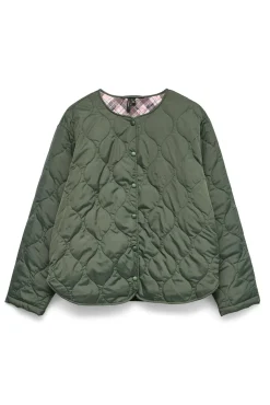 Vero Moda Sobretudos|Casacos-Casaco curta acolchoada Verde