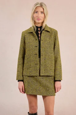 Molly Bracken Sobretudos-Casaco curta com estampado discreta Multicolorido