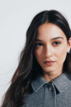 Springfield Sobretudos-Casaco curta de pelúcia cinzento