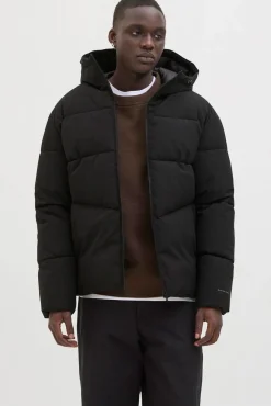 Jack & Jones Casacos-Casaco curta puffer preto
