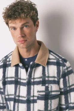 Women'secret Pijamas-Casaco curto/ robe masculino de pelo bege