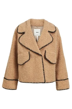 Object Sobretudos-Casaco de borrego sintética Tostado