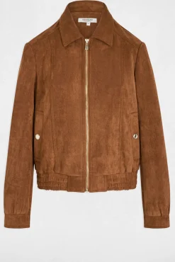 Morgan Sobretudos-Casaco de camurça Castanho