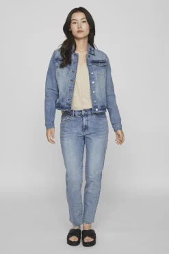 Vila Sobretudos-Casaco de ganga Azul