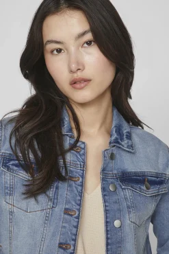 Vila Sobretudos-Casaco de ganga Azul