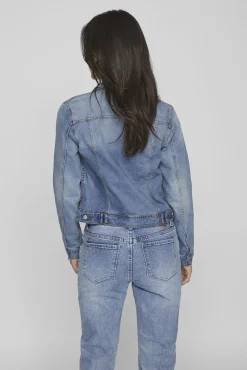 Vila Sobretudos-Casaco de ganga Azul