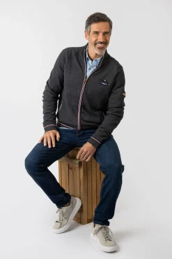 Privata Camisolas-Casaco de malha Cinzento