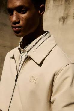 Pedro del Hierro Camisolas|Casacos-Casaco de malha Beige