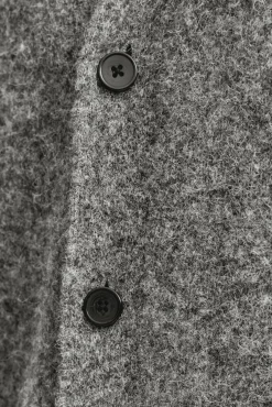 Jack & Jones Camisolas-Casaco de malha básico de malha liso Cinzento