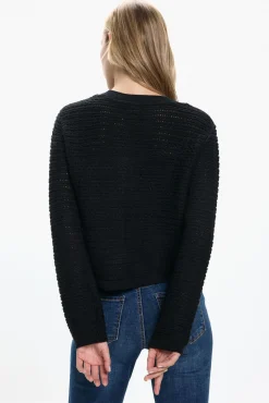 Vero Moda Camisolas-Casaco de malha com botões prateados Preto