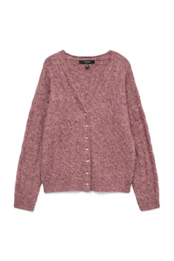 Vero Moda Camisolas-Casaco de malha com botões de pérola Subiu