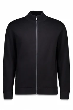 Springfield Camisolas-Casaco de malha com fecho-éclair Milano preto