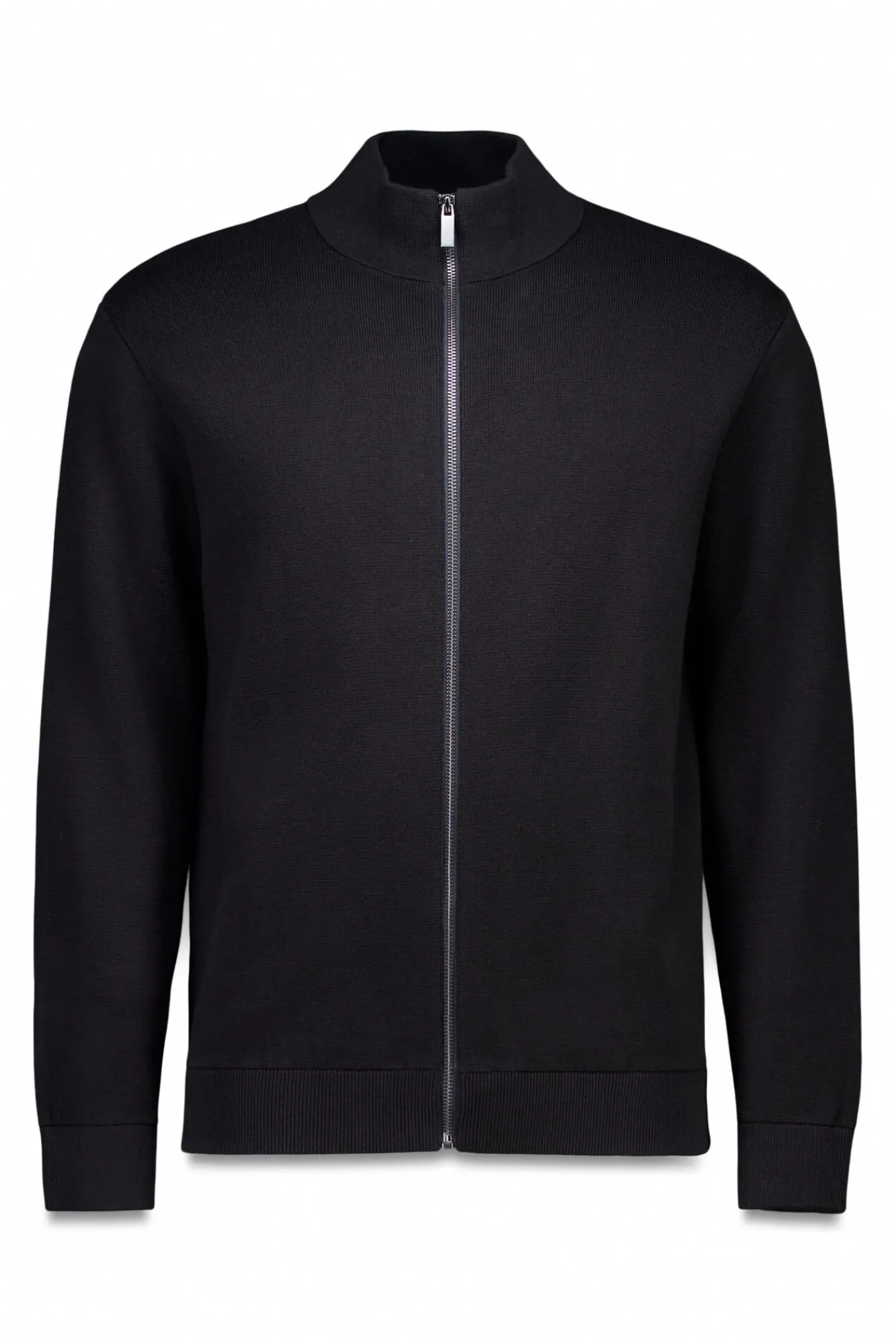 Springfield Camisolas-Casaco de malha com fecho-éclair Milano preto