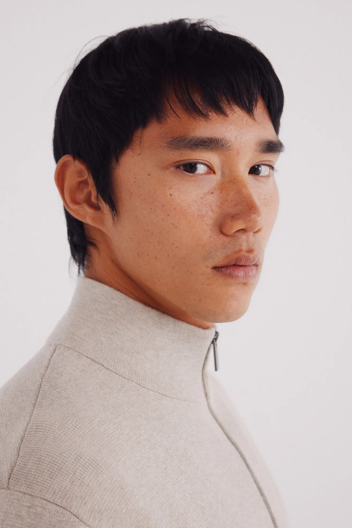 Springfield Camisolas-Casaco de malha com fecho-éclair Milano cru