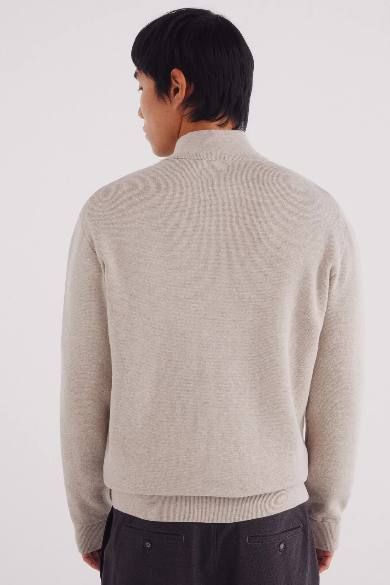 Springfield Camisolas-Casaco de malha com fecho-éclair Milano cru