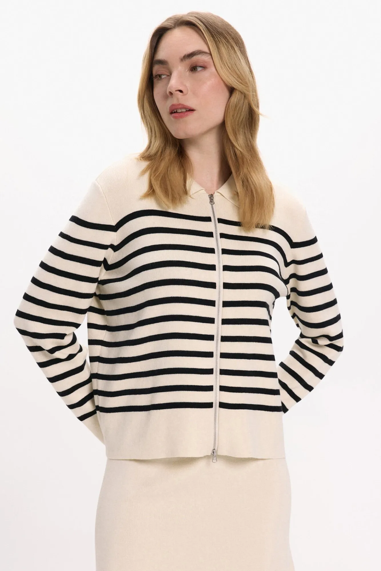 Vila Camisolas-Casaco de malha com viscose Tostado