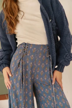 Jaase Camisolas-Casaco de malha de malha Azul