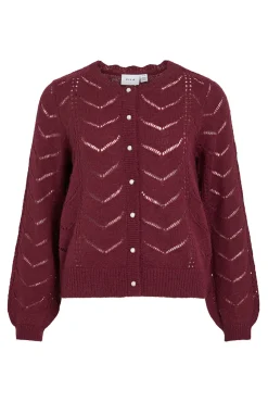 Vila Camisolas-Casaco de malha de malha Granada