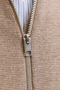 Jack & Jones Camisolas-Casaco de malha de malha estruturada Tostado