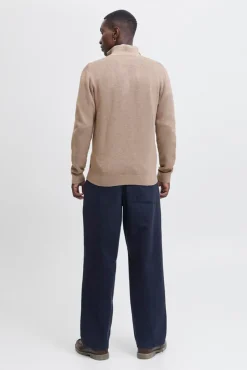 Jack & Jones Camisolas-Casaco de malha de malha estruturada Tostado