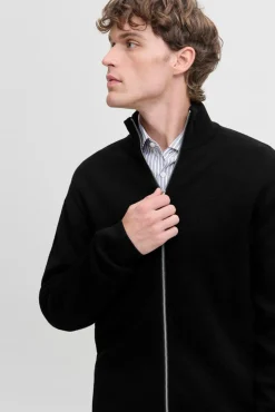 Jack & Jones Camisolas-Casaco de malha de malha estruturada Preto