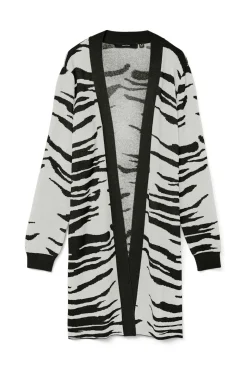 Vero Moda Curve Camisolas-Casaco de malha de malha curva Impress&atilde;o