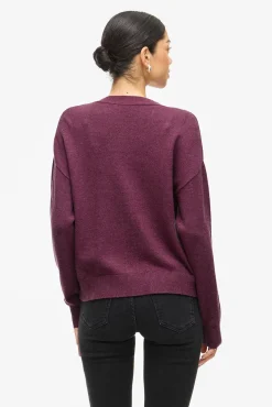 Vila Camisolas-Casaco de malha de malha com botões e viscose Granada