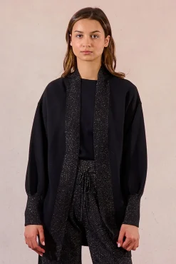 Molly Bracken Camisolas-Casaco de malha manga comprida Preto