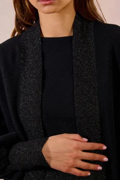 Molly Bracken Camisolas-Casaco de malha manga comprida Preto