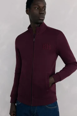 Pedro del Hierro Camisolas-Casaco de malha tecido técnico Bordeaux